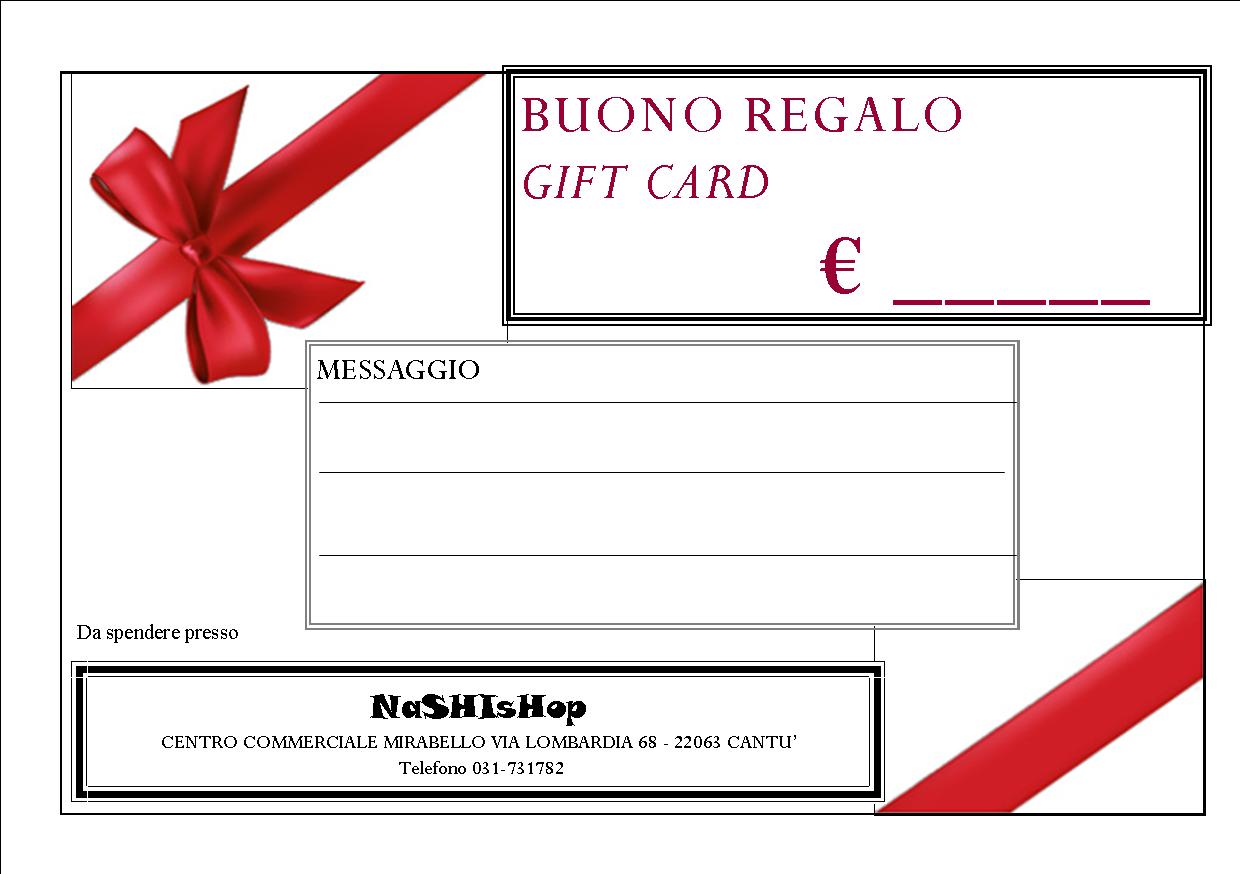 Buono regalo – NashiShop